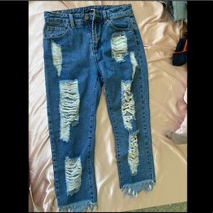 Fashion nova jeans size 3 worn 1 time!